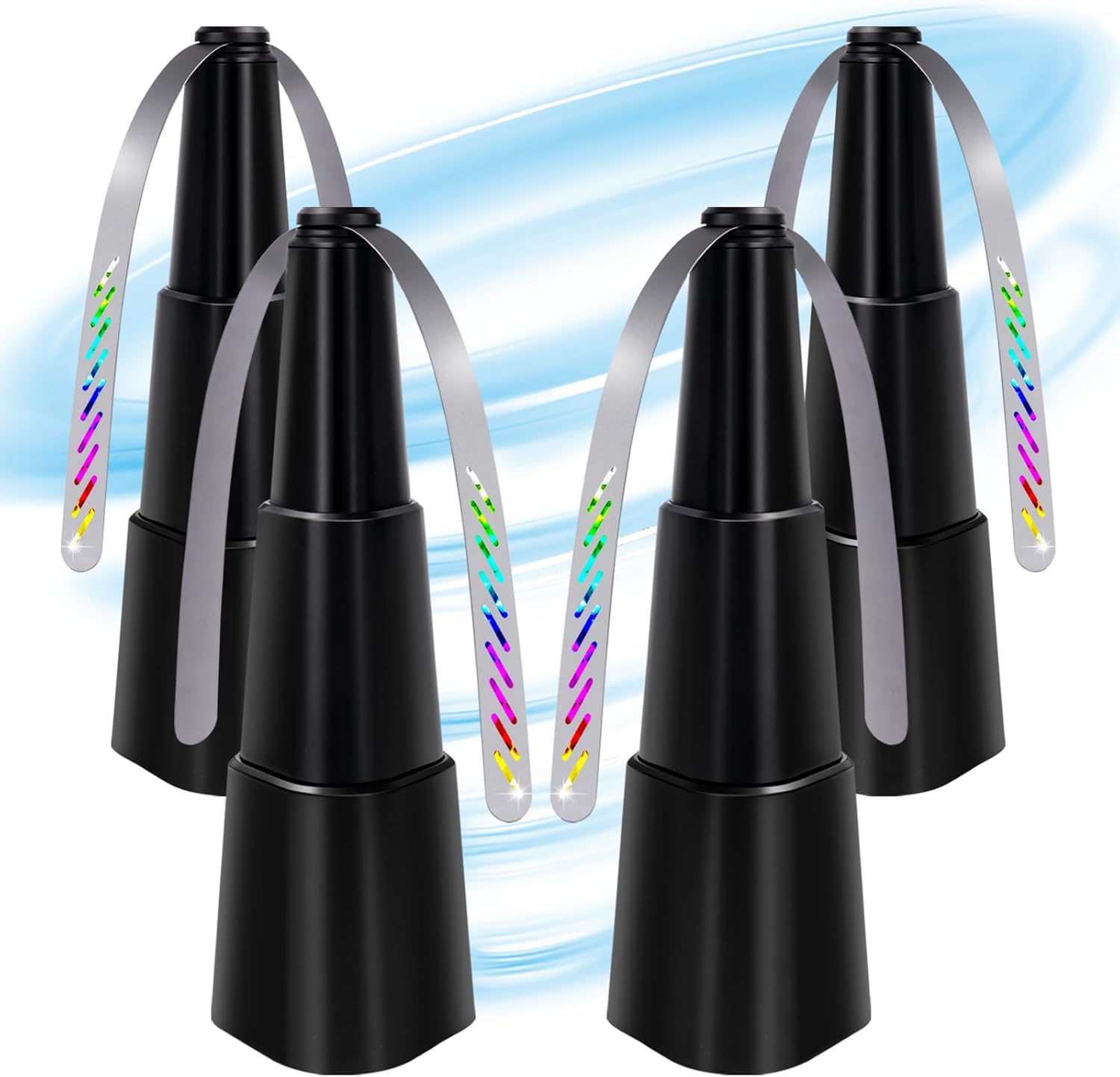 Stretchable Fly Fans for Tables 4 Packs,Portable Outdoor Fan,Food Fan for Indoor Outside,Battery Powered Fly Fan for Picnic,Party,Restaurant,Kitchen and BBQ image number 3