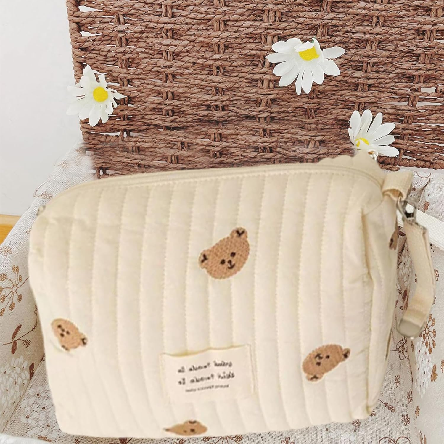 Diaper Nappy Bags - Portable Nappy Pouch | Lightweight Diaper Bag | Nappies Bags | Nappy Carry Pouch with Zipper | Baby Stroller Diapers Storage Organizer Pouches for Outdoor Shopping and Travel