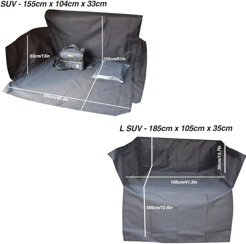 AIMALL Pet Dog Car Boot Cargo Liner Cover Mat Waterproof Protector for SUV & Ute, Heavy-Duty 600D Material, Non-Slip Backing, Large Size (155Cm X 104Cm X 33Cm) image number 5