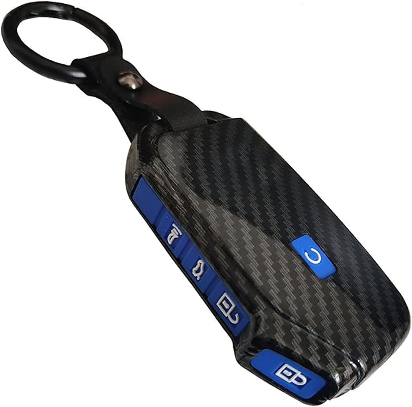 For Kia Key Fob Cover Protector Shell Keyless Remote Control Smart Key with Keychain Fit for Kia Ceed Cerato Forte NIRO Seltos Sorento Soul Sportage Telluride (Blue)