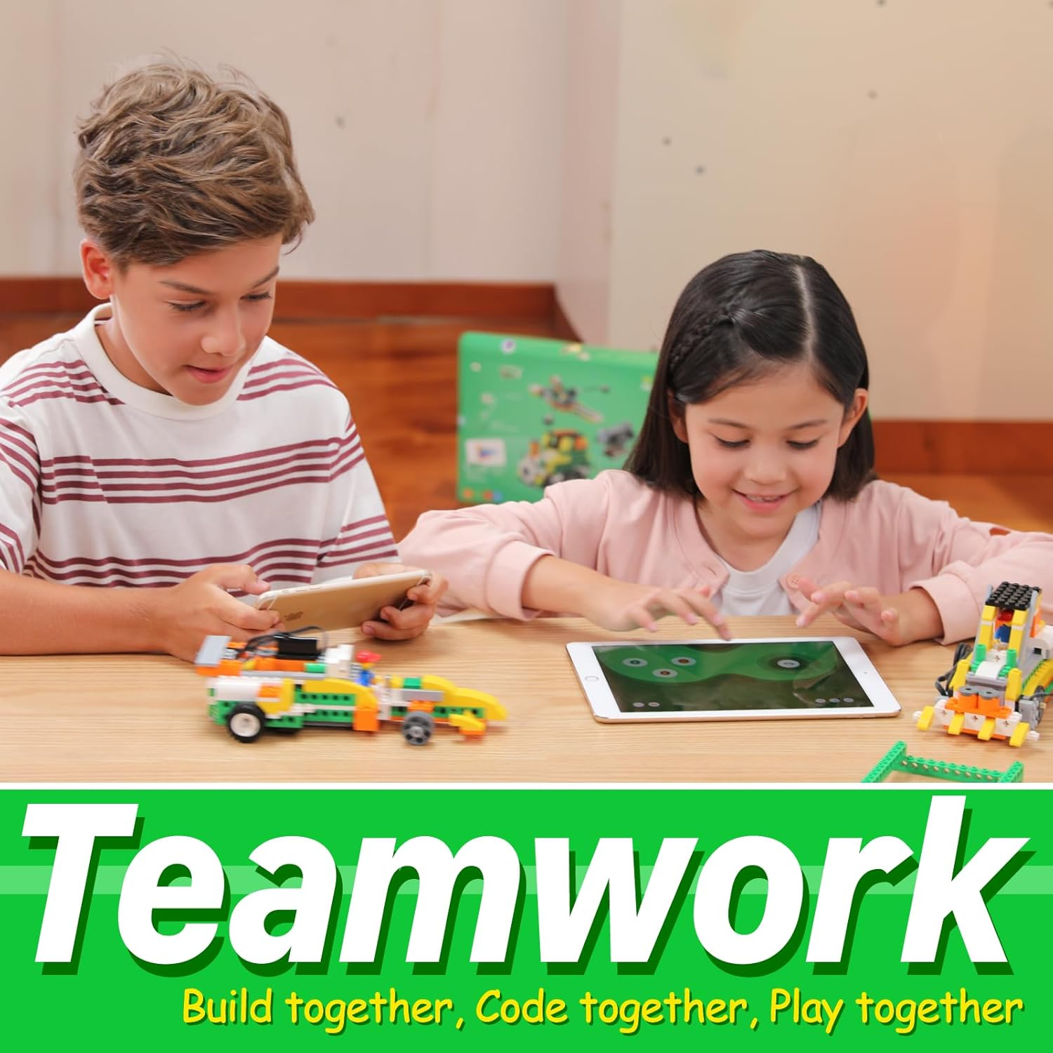 20-In-1 Robot Kit, STEM Programming Educational Building Block Robot Toy for Kids, Coding Learning, APP RC Robot/Car. image number 4