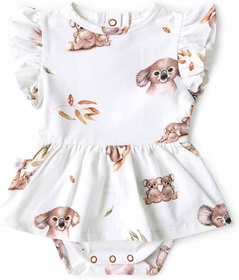 Snuggle Hunny Cotton Baby Dress - Soft, Stretchy, Perfect for Crawling and Walking Toddler Dress