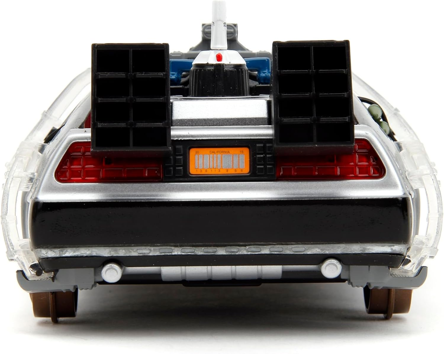 Back to the Future Part III 1:24 Time Machine Rail Wheels Die-Cast Car, Toys for Kids and Adults