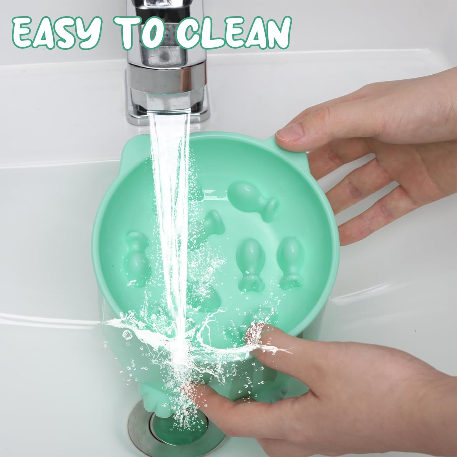 Raised Cat Bowl with Stand - Tilted Elevated Slow Feeder, Ergonomic Feeding Dishes for Food and Water