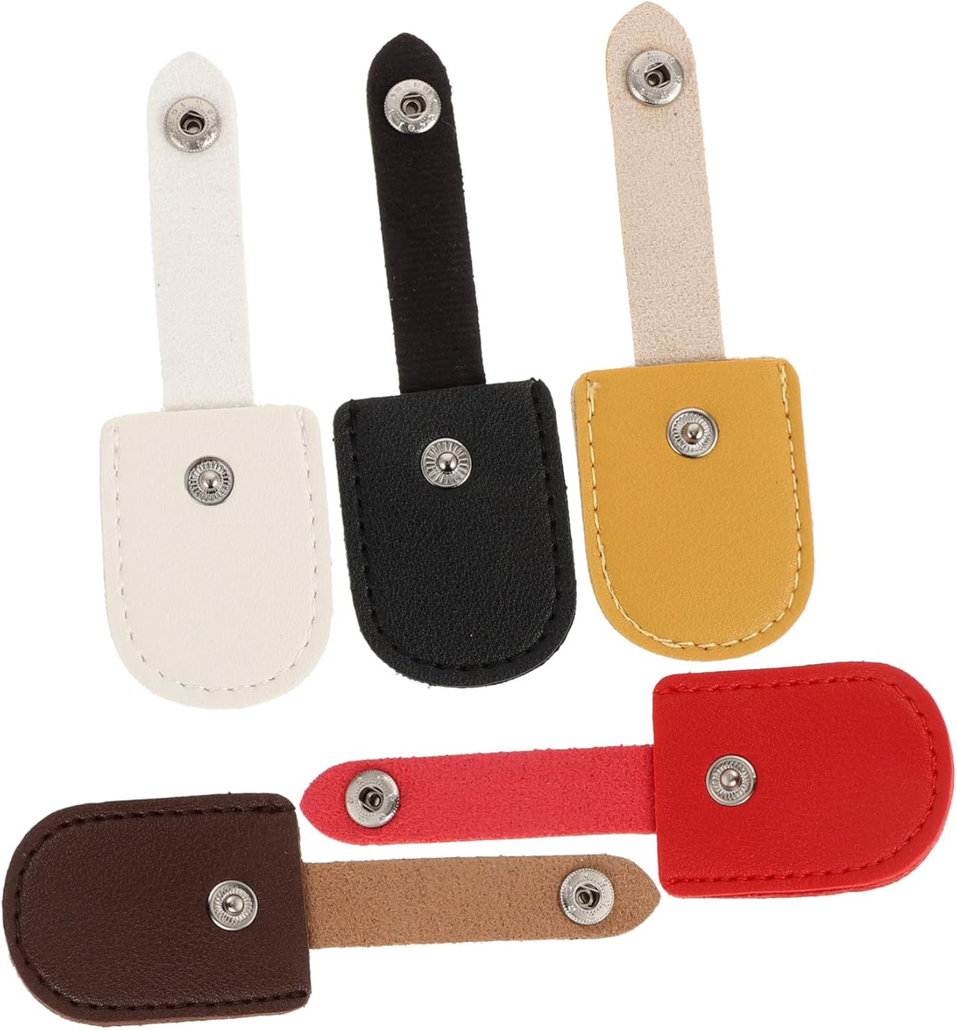 Beaupretty 5Pcs Nail Scissor Covers PU Protective Case Manicure Tool Accessory Cuticle Scissor Sheath Practical Nail Art Supply Safety image number 4