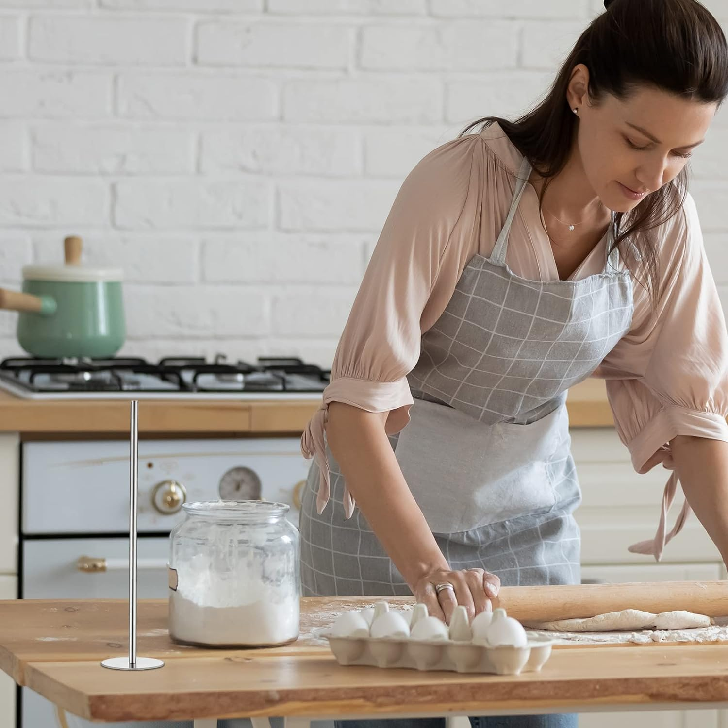 Cake Heating Rod 5.71 Inch Sliver Baking Nails for Baking Stainless Steel Heating Core for Cakes Stick Supplies(4 Pcs) image number 2