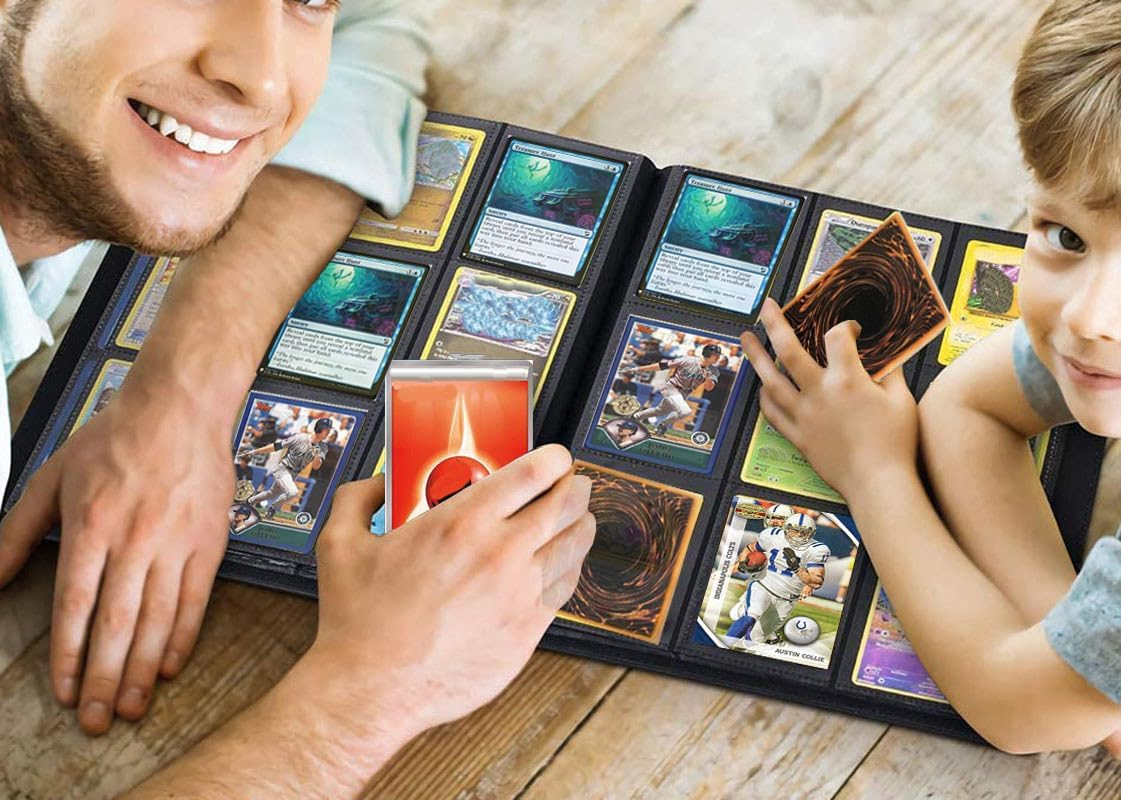 9 Pocket Trading Card Binder Holder, Collector Album with Sleeves, 20 Pages, Protect and Organize up to 360 Cards image number 6
