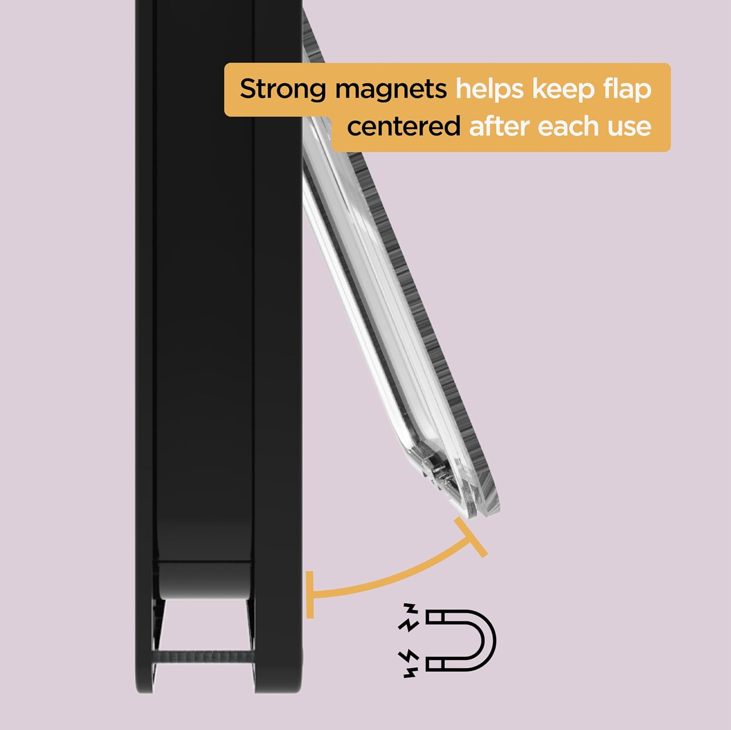 Hakuna Pets Standard Cat and Small Pet Door, Large, Black, Pets up to 20 Lbs image number 6