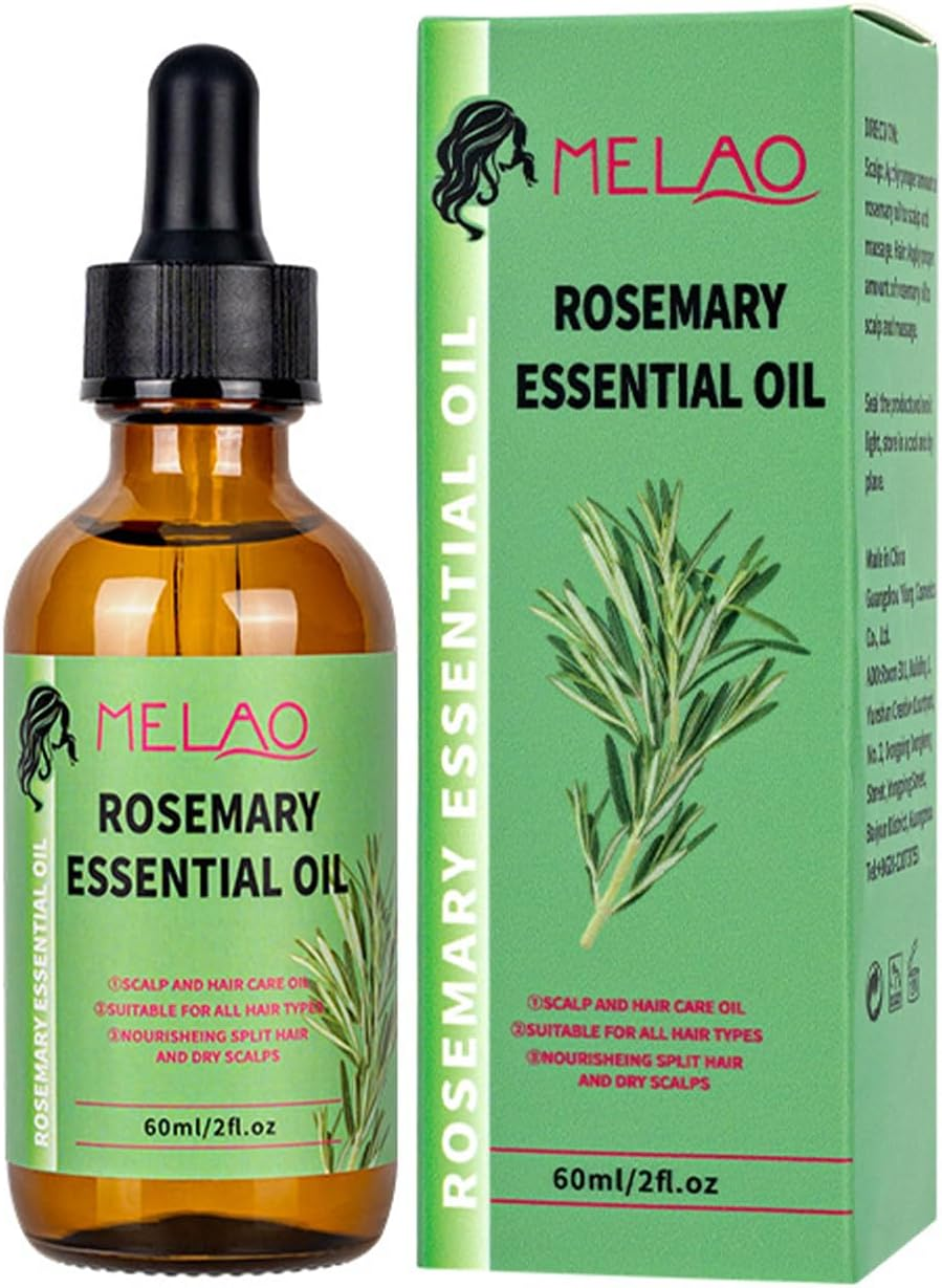 Rosemary Essential Oil, Organic Rosemary Oil for Hair Growth, Aromatherapy Essential Oil for Relaxation, Skin & Hair Women & Men (2.02 Fl Oz) image number 2