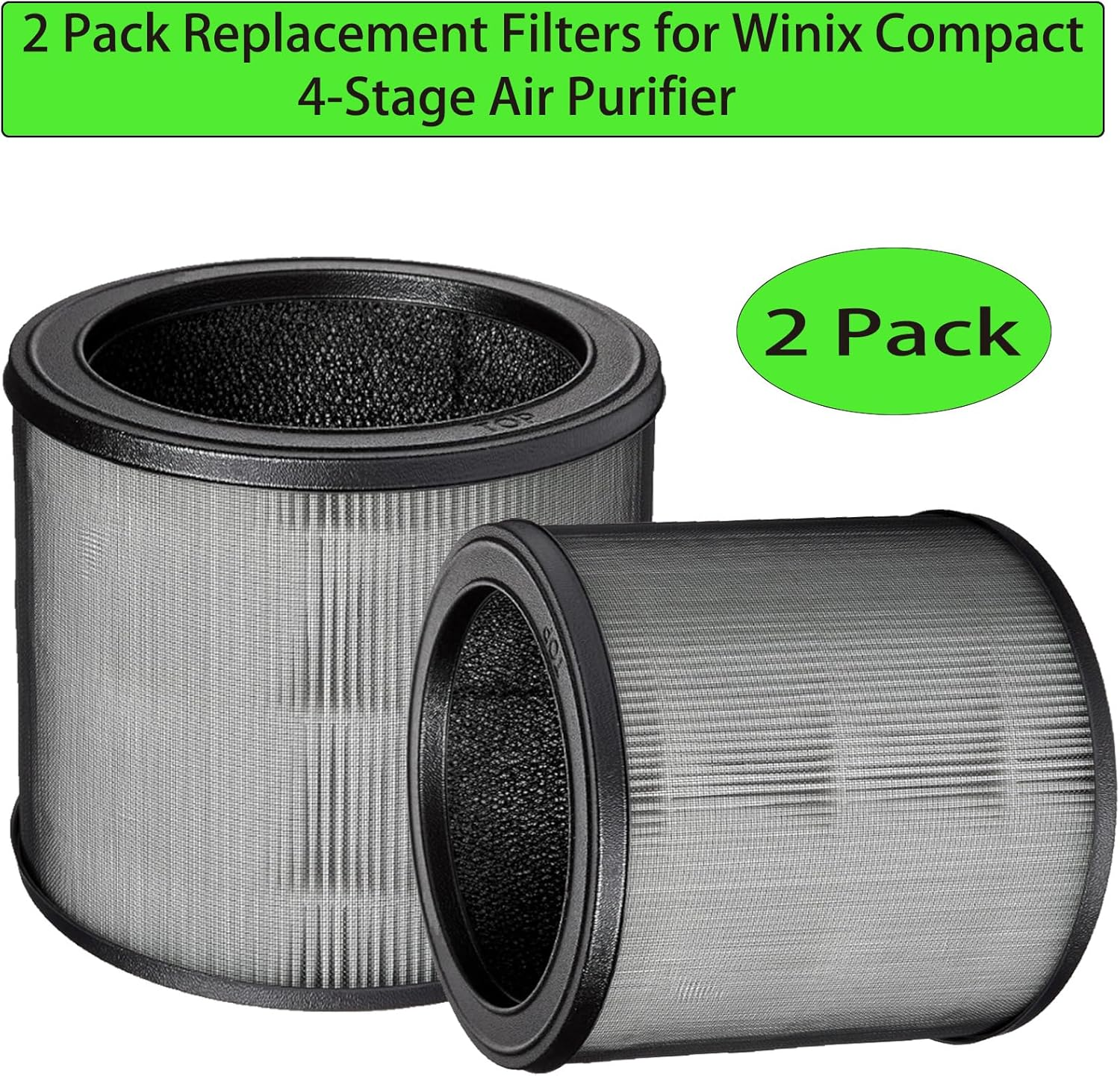 4 Stage Replacement Filter for Winix Compact 4-Stage Grade True HEPA Air Purifier Part AUS-0850AAPU -2 Pack image number 1