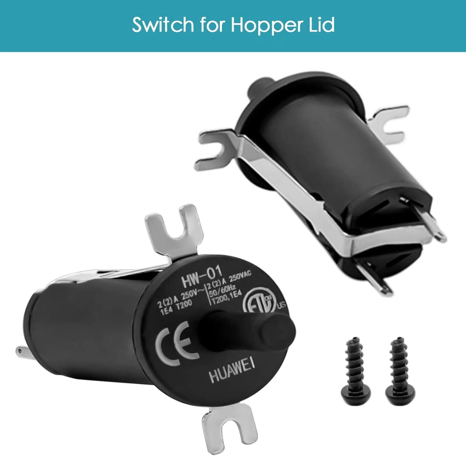 Hopper Lid/Door Switch Kit, Replacement Part for Masterbuilt Gravity Series 560/800/1050 XL Digital Charcoal Grill + Smokers, 1 Pc Hopper Lid/Door Switch and 1 Pc Hopper Wire image number 4