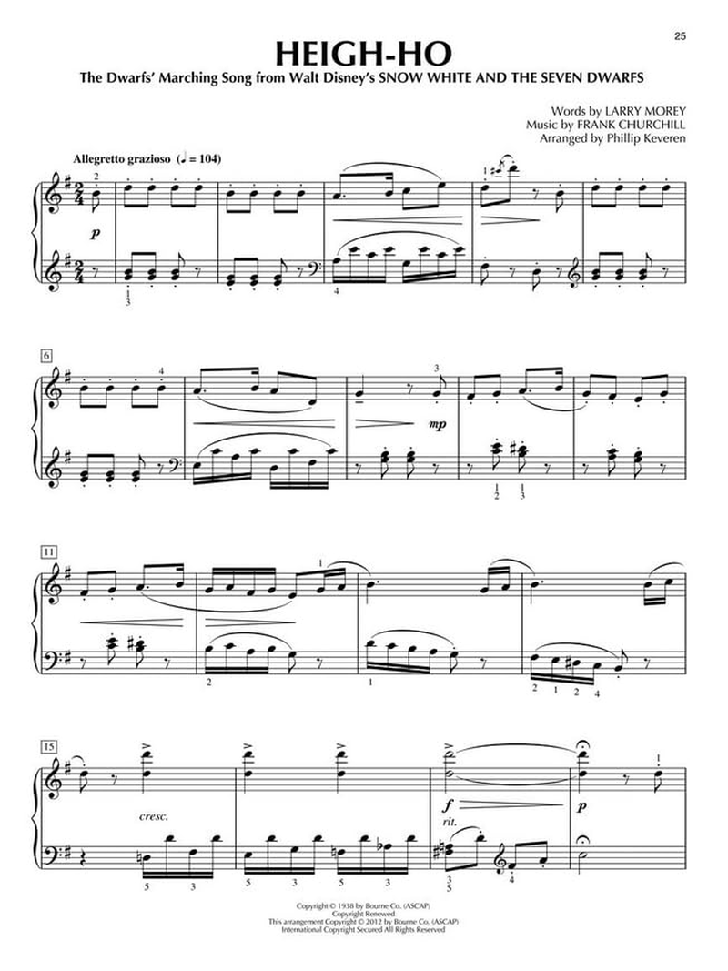 More Disney Songs for Classical Piano - the Phillip Keveren Series: Arr. Phillip Keveren the Phillip Keveren Series Piano Solo image number 4