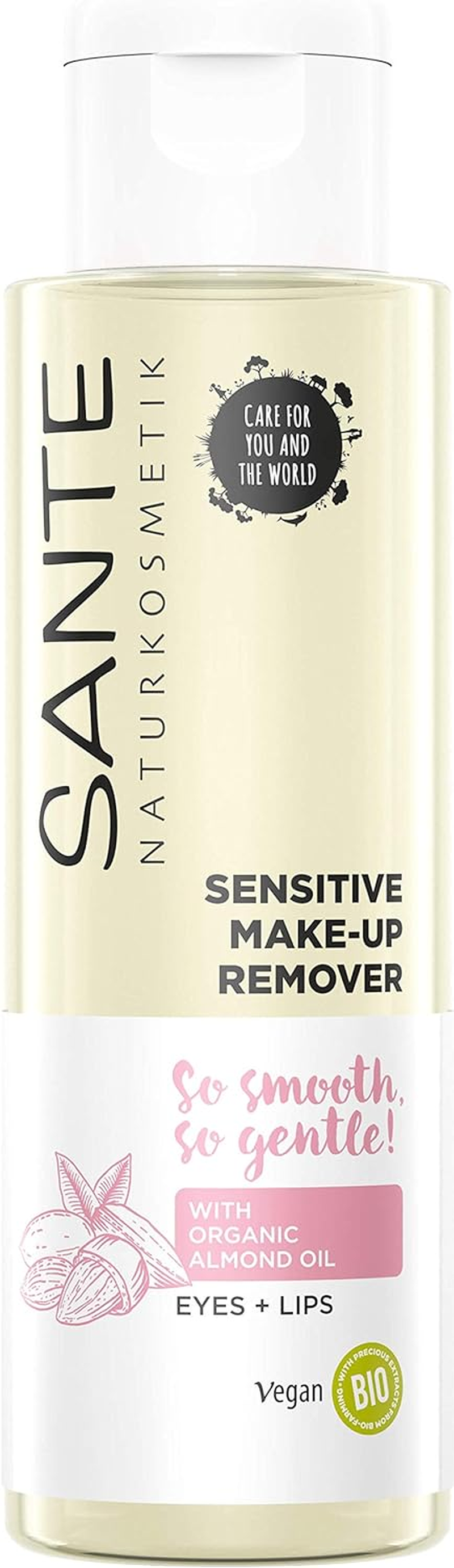 Sante Naturkosmetik, Sensitive Makeup Remover for Sensitive Skin Removes Eye Lip Makeup Also Suitable for Waterproof Makeup with Valuable Organic Oils Vegan, Transparent, 110 Ml image number 2