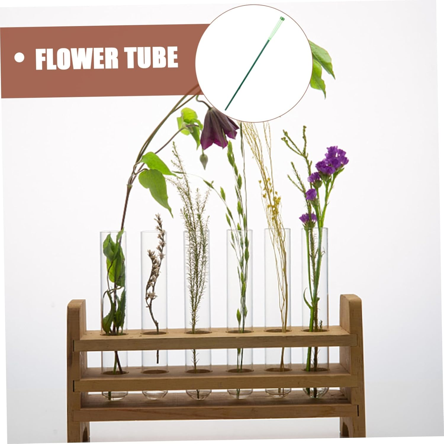 CANIGHT 5Sets Flower Nutrition Tubes Fresh-Keeping Culture Vials Flower Plastic Vials Floral Water Tubes for Florist DIY Arrangement image number 4