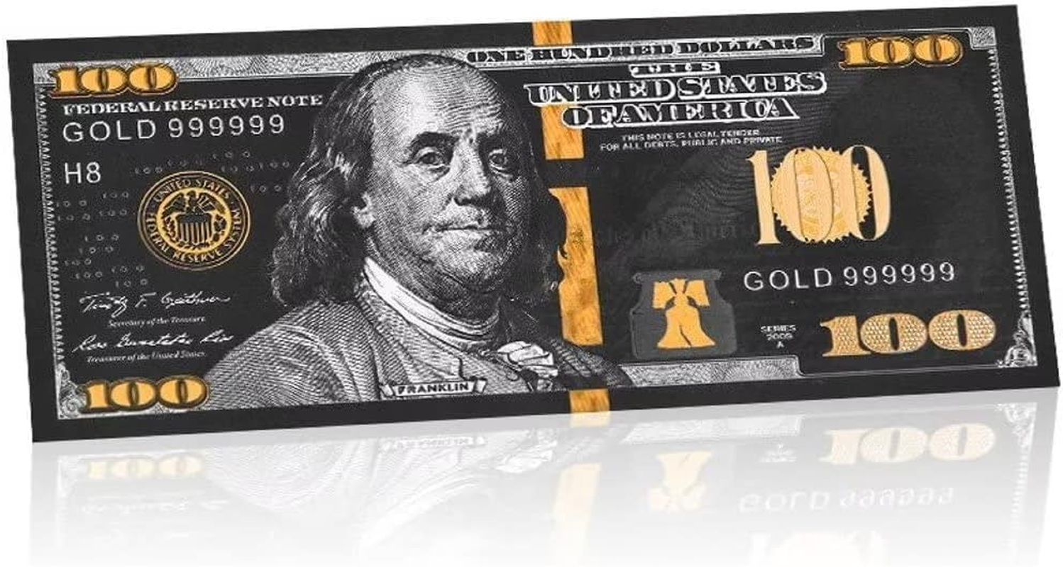 Black Gold Dollar Bills, 100 Gold Bills Bank Note for Collectors, 10Pc-100 Black Gold - 10Pc 100 image number 2