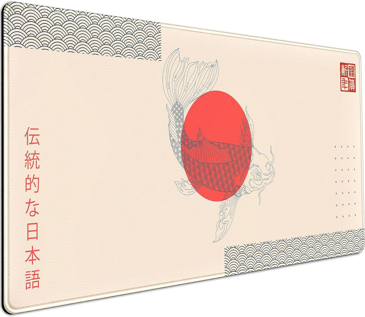 DCJJM Beige Flowers Desk Mat Mousepad Cute Boho Plants Large Extended Gaming Mouse Pad XXL, Aesthetics Floar Butterfly Moon Laptop Keyboard and for Office Gamer Decor, 31.5X15.75X0.12 in (DMXC08)