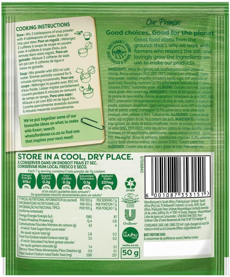 Knorr Mushroom Soup 50 G image number 1