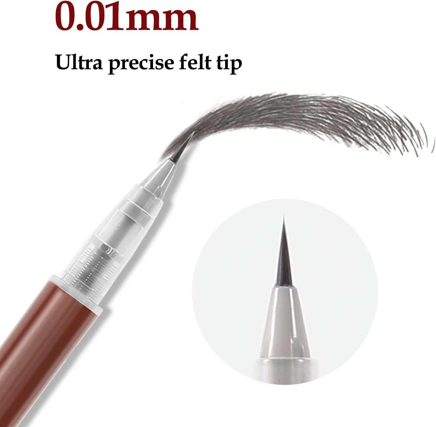 Boobeen Liquid Eyebrow Pen, Micro Brow Pen-0.01Mm Precision Tip, Eyebrow Filler Pencil Creates Natural Eyebrow Makeup Long Lasting image number 6