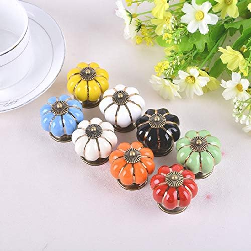 Fatcolo(Tm) Kitchen Handles Pull Drawer Knobs Ceramic Door Cabinets Cupboard Hardware W/Screws image number 6
