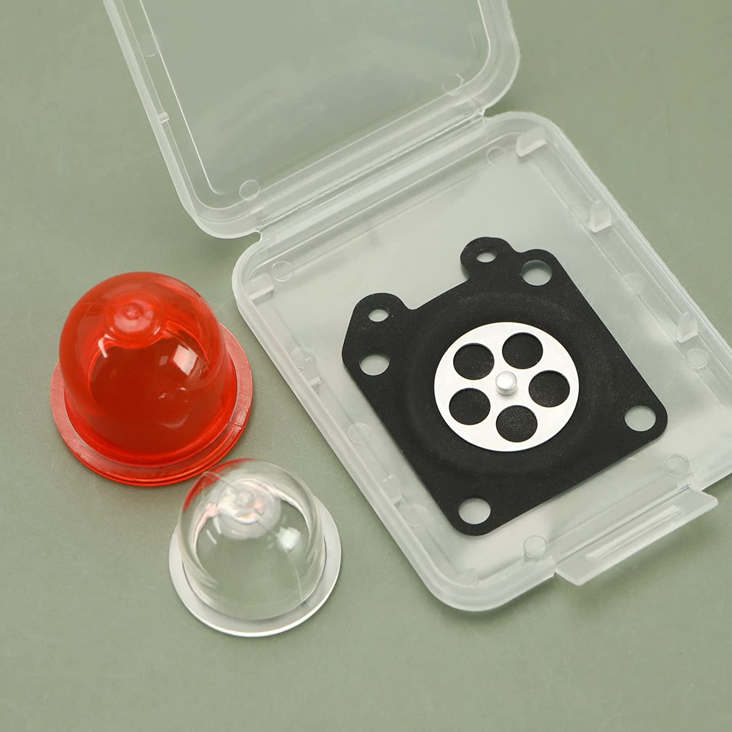 Set of 5 Fuel Lines Assembly Primer Bulb Filter Diaphragm Kit for Most Lawn Mower Brush Cutters Lawn Mower Replacement Parts image number 2