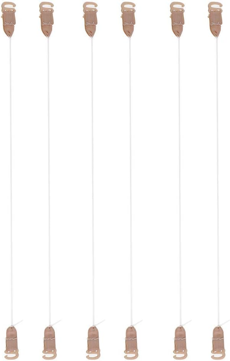 Zalati Hair Extensions Hook, 4 Pairs Fish Line with Hook for Hairpieces String - XS, S, M, L