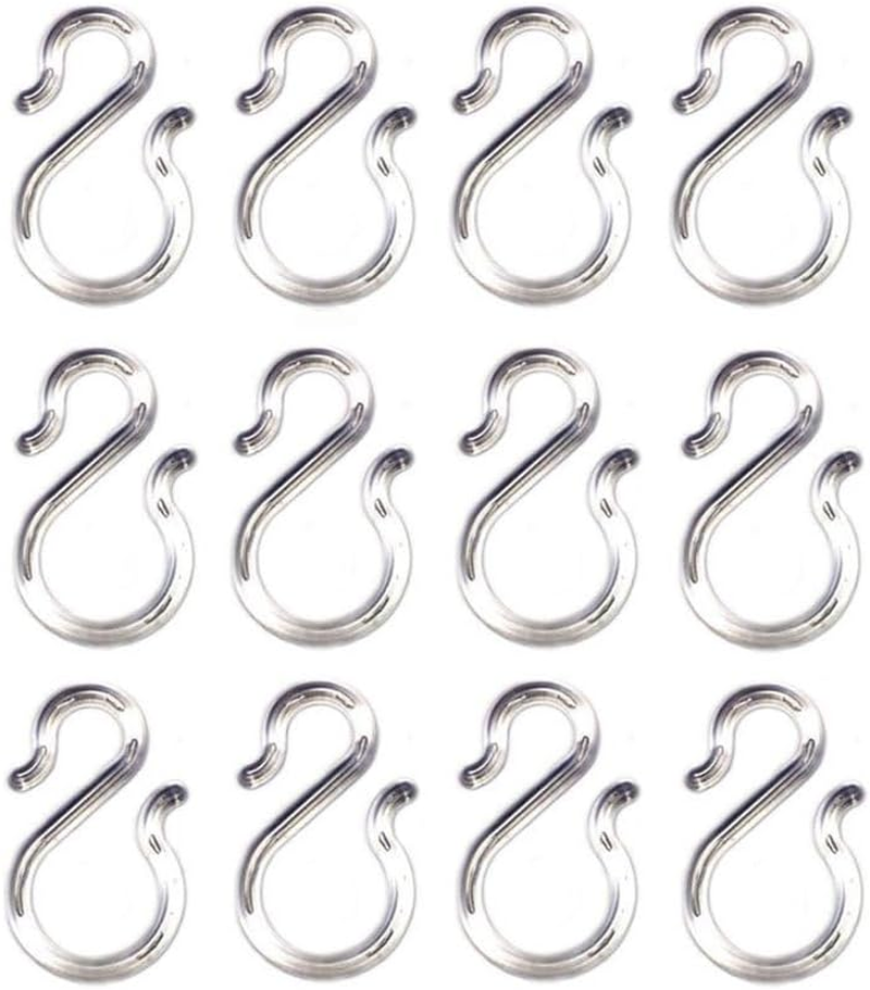 Zison 12 PCS 1.7Inch Clear Plastic Punch Bowl Cup S Hooks image number 3