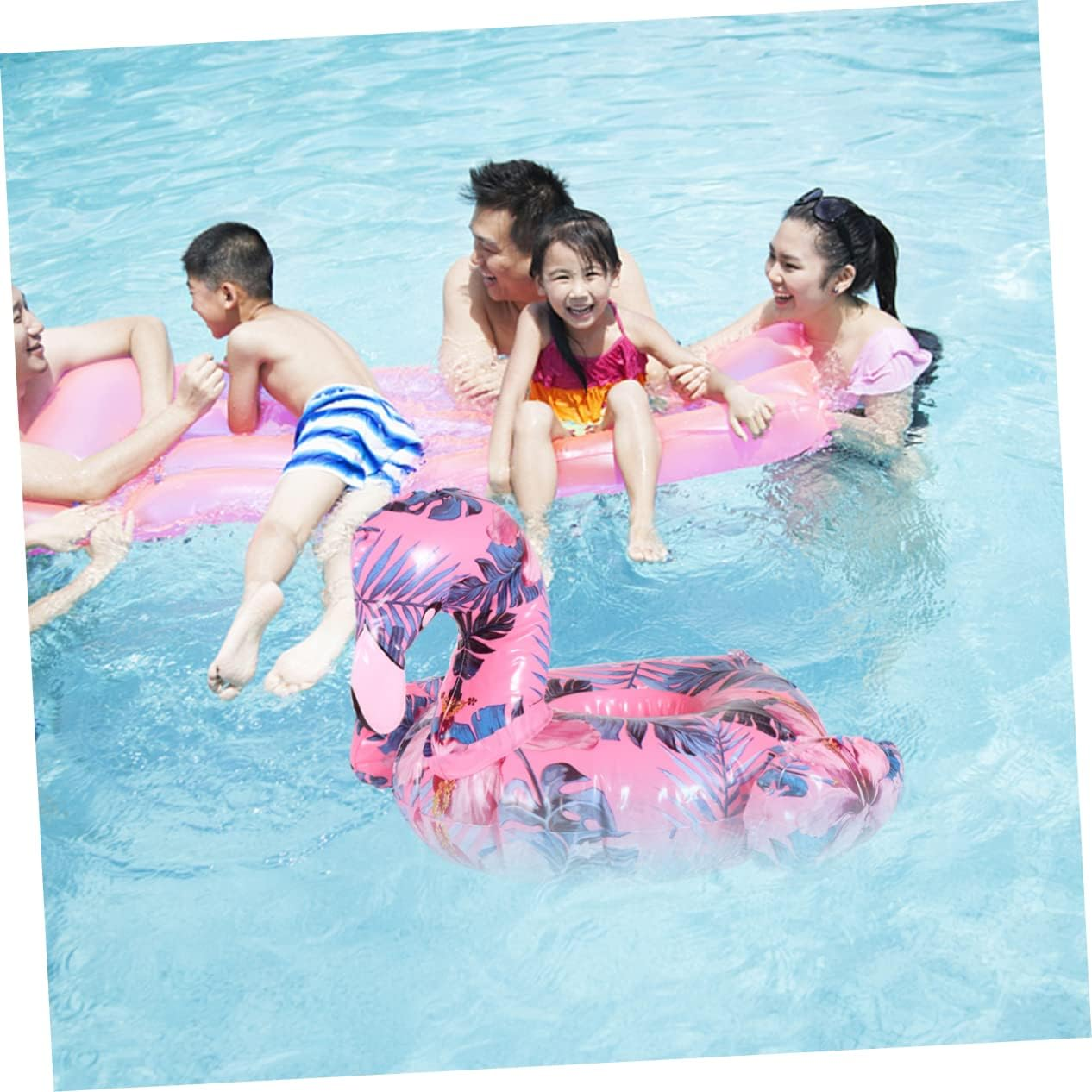 Totority Beer Flamingo 2Pcs Swim Beer Mat Swim Beer Holder Flamingo Drink Float Beer Holder Water Floating Drink Inflatable Pool Colorful Beer Holder Inflatable Drink Holder Drink Floats Re-Usable image number 6