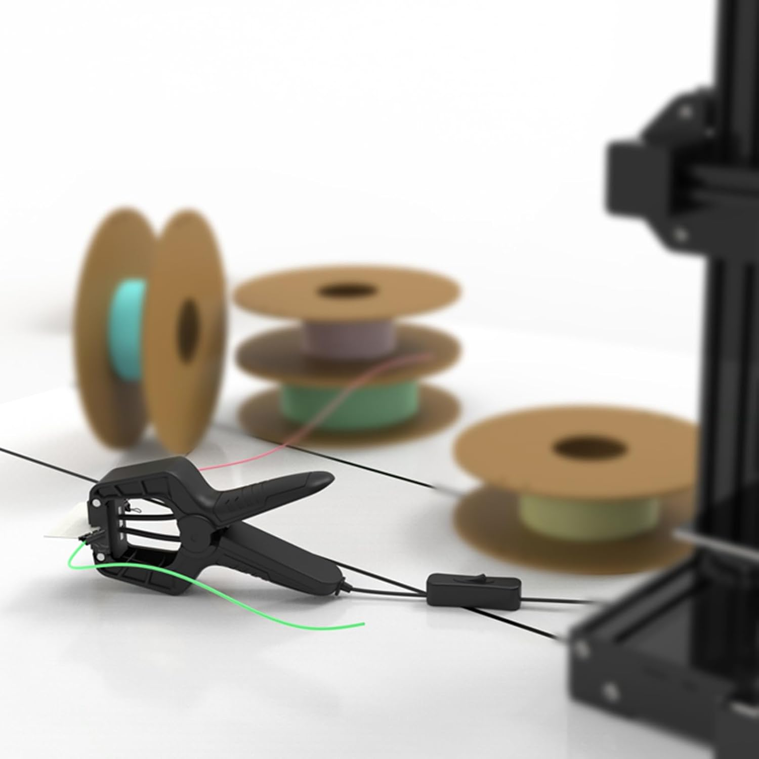 Filament Welder Splicer Connector Suitable for 3D Printer Filament 1.75Mm PLA/ABS/PETG/TPU/PA/PC Material Rapid Heating Intelligent Protection Easy to Use