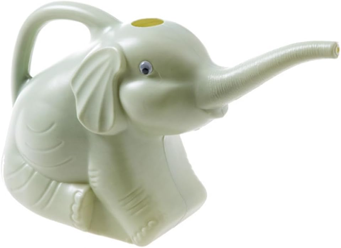 2L Elephant Long-Billed Watering Can, Long-Billed Plant Waterer with Ergonomic Handle, Decorative Plant Watering Can, for Home Gardens, Lawns, and Patios (Green) image number 1