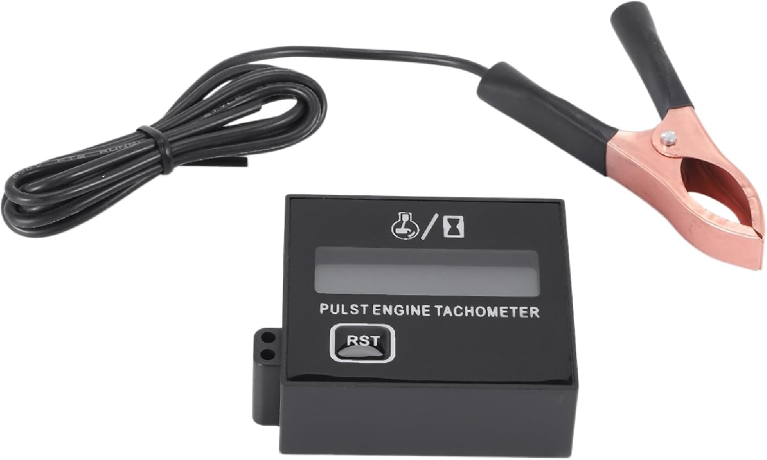 New Gasoline Digital Engine Tachometer Inductive Pulse Tachometer Waterproof with Battery for Chain Saw Mower 2/4 Stroke