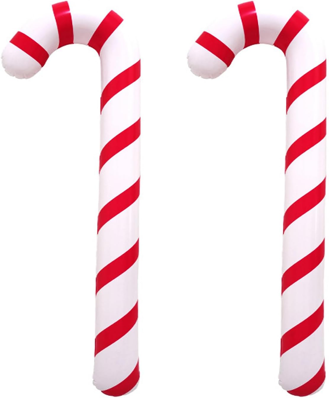 Soochat Inflatable Candy Canes Balloons Inflatable Christmas Candy Cane for for Christmas Indoor and Outdoor Party Decorations Winter Holiday Supplies (Red)