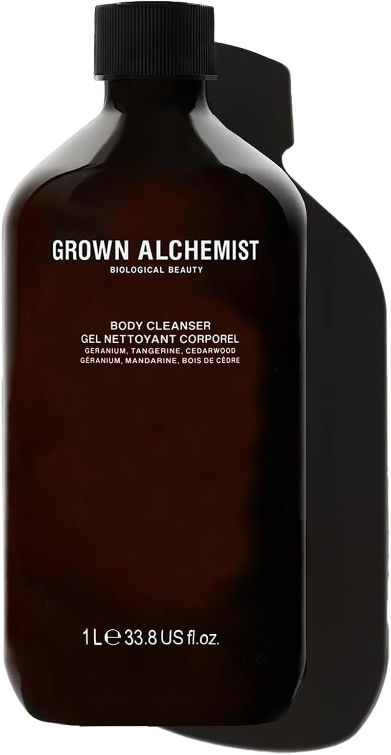 Grown Alchemist Body Cleanser REFILL: Geranium, Tangerine, Cedarwood. Gentle Body Wash That Hydrates and Cleanses Skin, (1L) image number 4