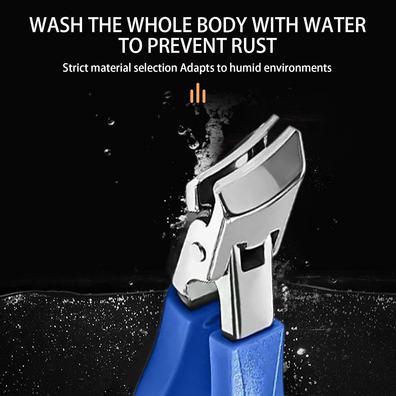 Thick Toenails Scissors,Wide Jaw Opening Heavy Duty Toenail Scissors | Anti-Splash Manicure Pedicure Nail Tools Non-Slip for Women Men for Dormitory, Traveling image number 2