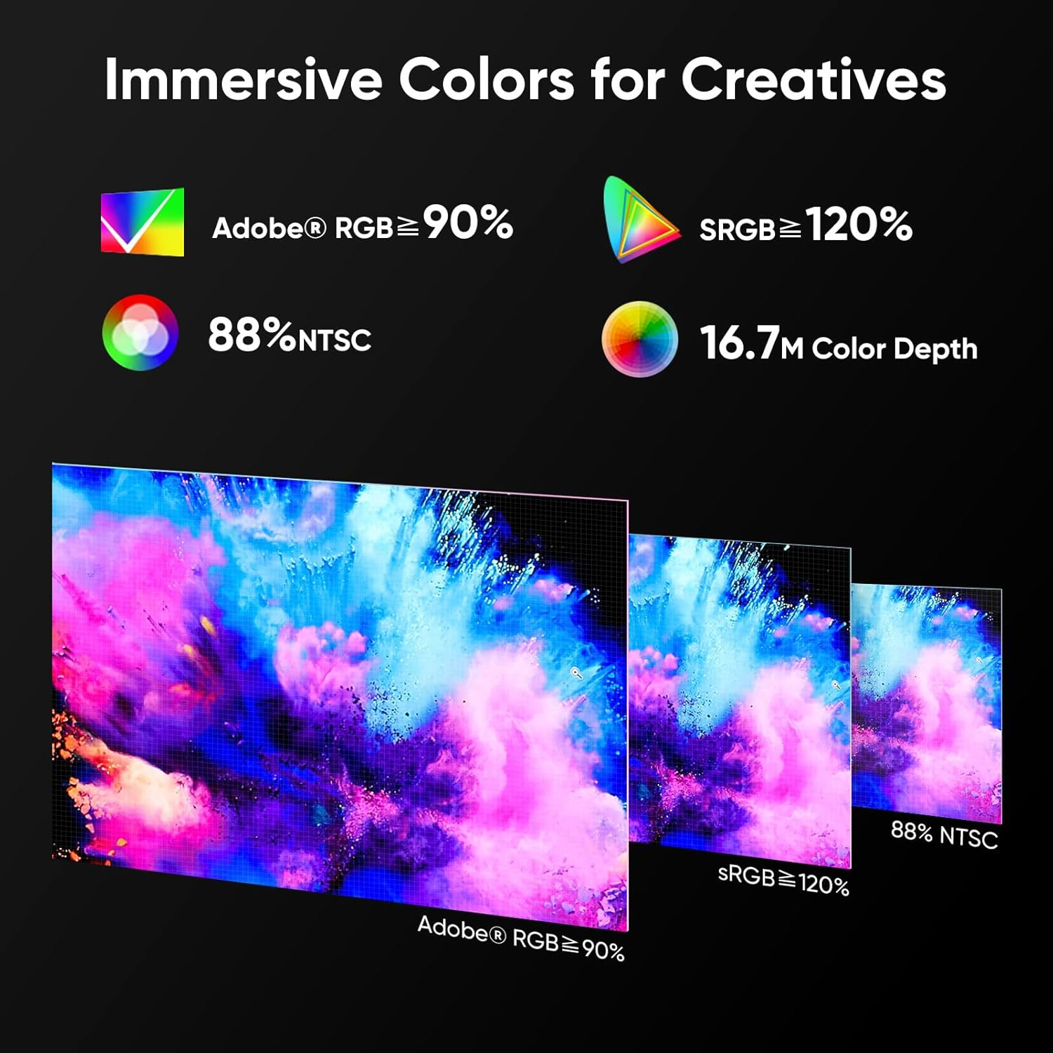 XP-PEN 22R Pro Drawing Monitor 21.5 Inch Pen Display Graphic Monitor IPS Monitor with Two Red Dial Wheels and 20 Express Keys Battery-Free Stylus Tilt Supported 88% NTSC (Adobe Rgb≧90%，Srgb≧120%) image number 3