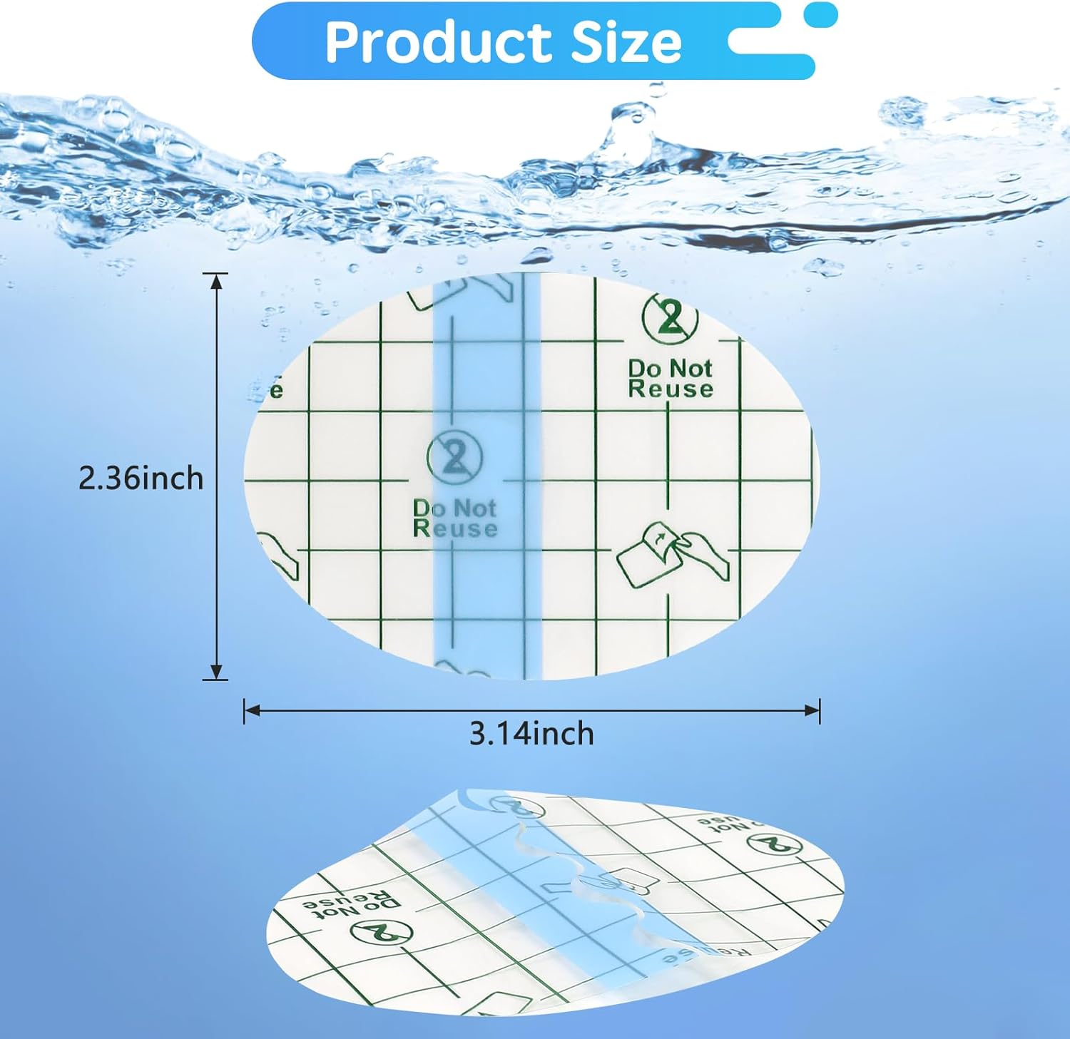 Disposable Waterproof Ear Patches 120 Pcs，Baby Ear Covers for Swimming Shower Ear Protectors with Soft Cotton, for Shower Surfing Snorkeling and Other Water Sports image number 5