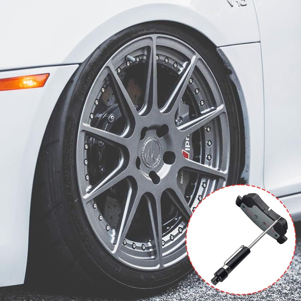 Brake Pad Thickness Gauge, Car Braking Pads Detection Pen Vehicle Brakes Service Pencil Time Saving Tester Measuring Tool Automotive Measurement for Auto Enthusiast Professional Mechanic image number 2