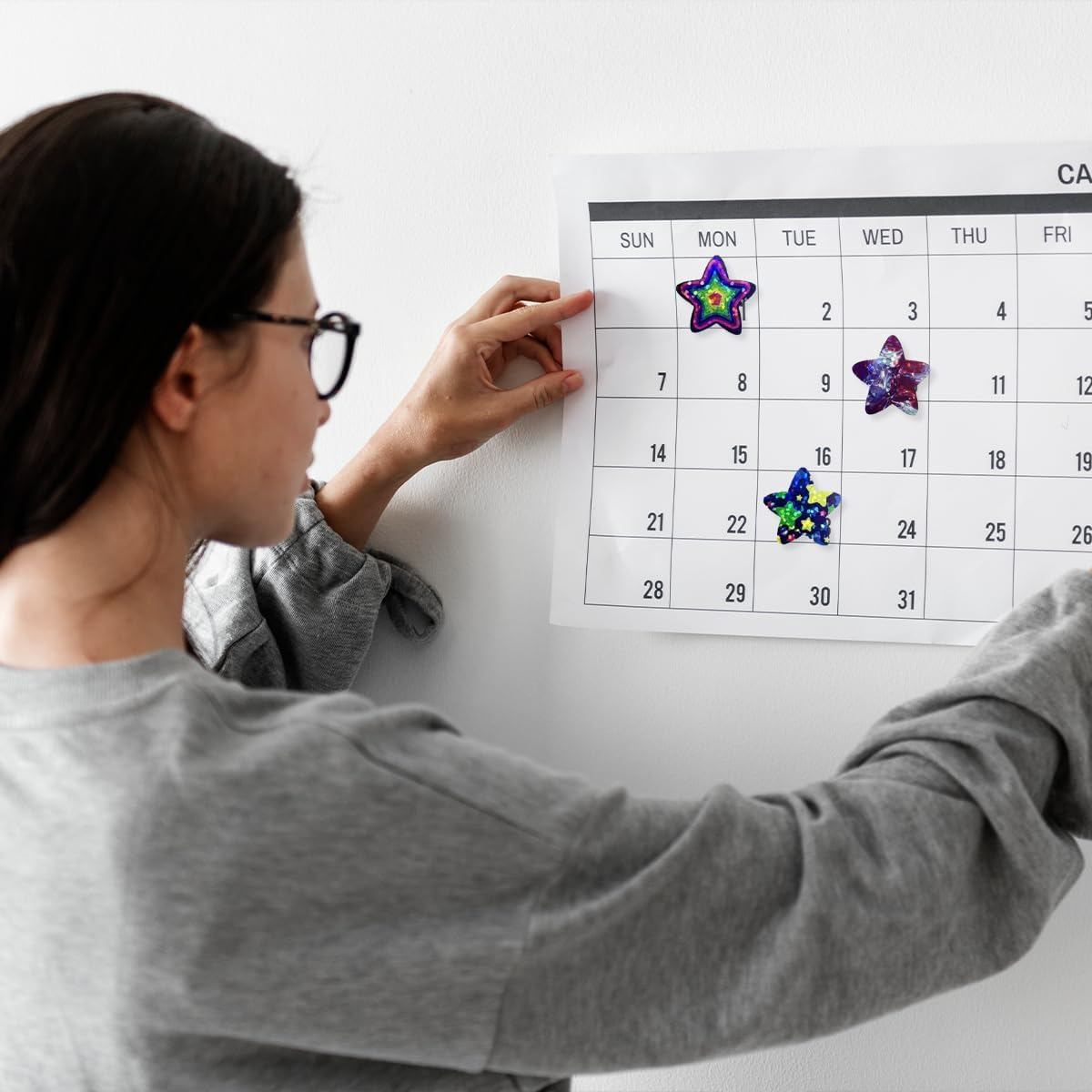 Foil Star Sticker, 1000 PCS Reward Sticker Stars for DIY, School Supplies (2.5Cm, 2 Roll) image number 3