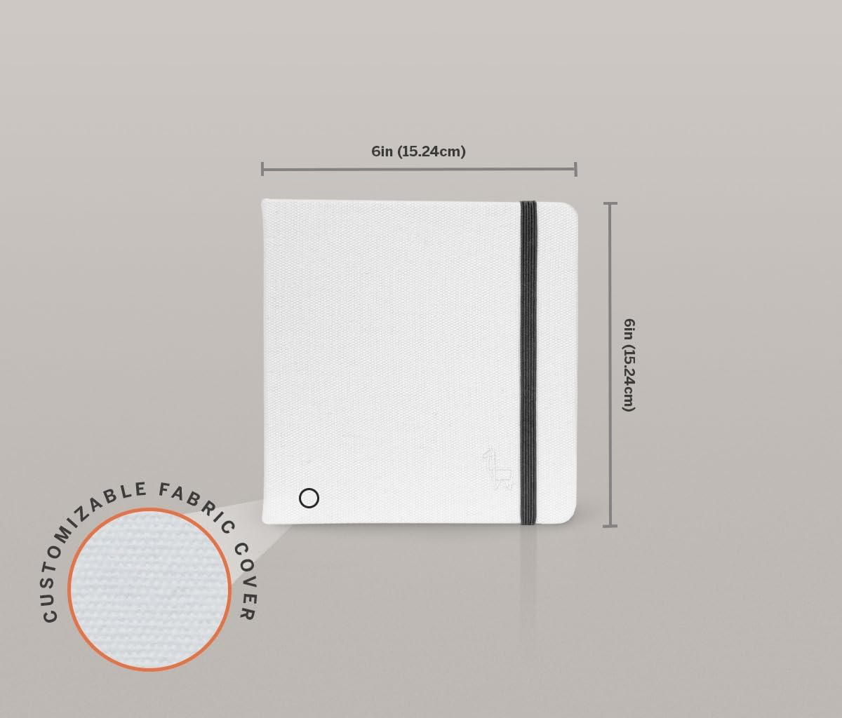 Etchr Sketchbook 6&rdquo; Square - Cold Press Mixed Media 100% Cotton Sketchbook - Hardcover Sketchbook - 6&rdquo;X6 with 52 Pages image number 4