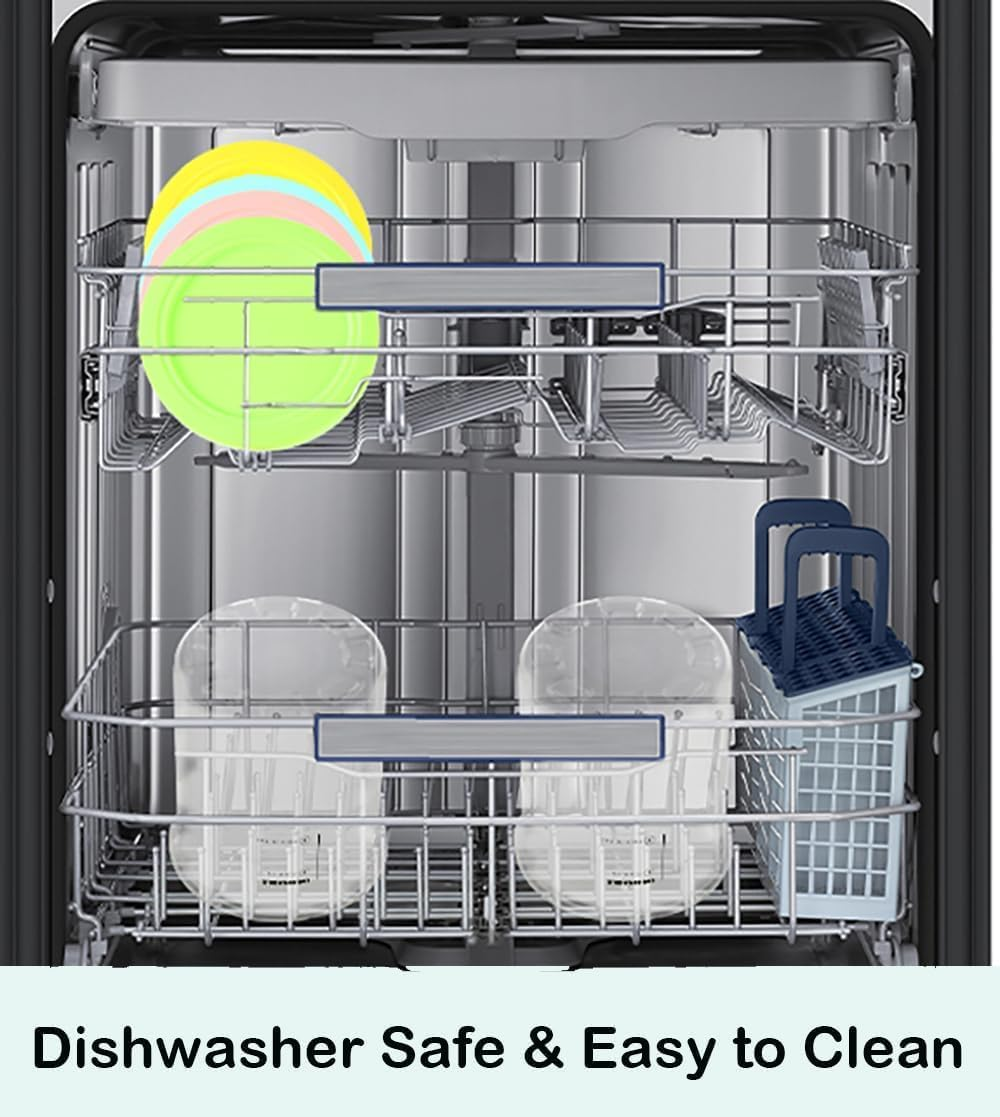 Containers Replacement for Ninja Creami Pints and Lids - 4 Pack 16Oz Cup, Ice Cream Containers, Compatible with NC301 NC300 NC299AMZ Series Ice Cream Maker, BPA Free, Leak Proof（With 5 Spoon） image number 5