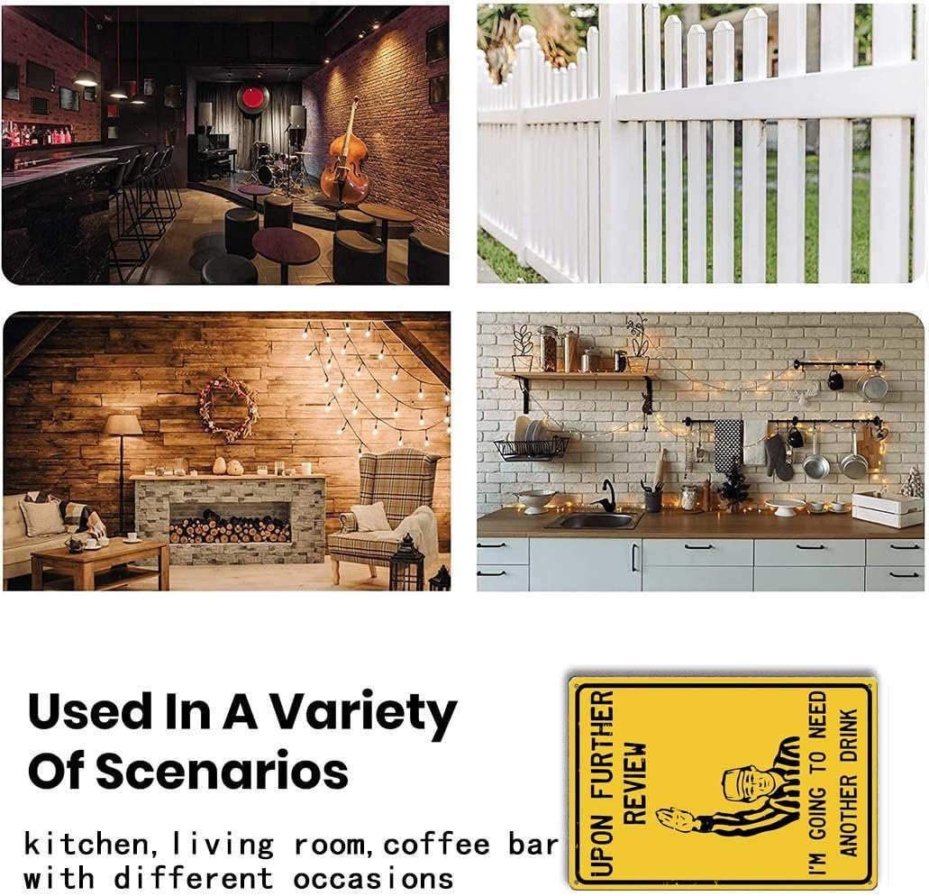 Upon Further Review I'M Going to Need Another Funny Tin Sign Man Cave Garage Home Sports Bar Pub Decor（12 X 8 Inches）Tin Signs (A)