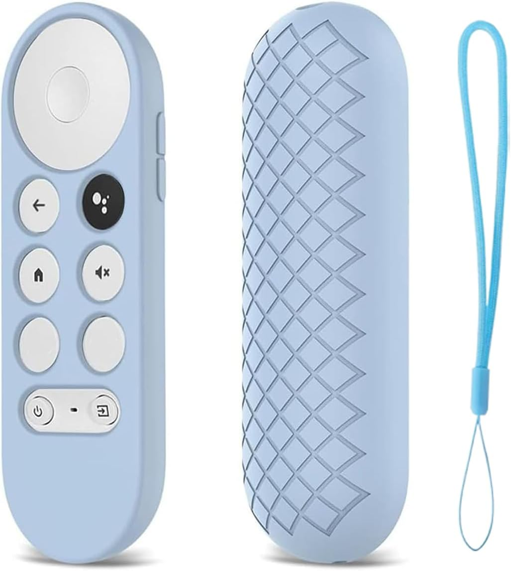 USTIYA Case for Google TV Chromecast 2020 Remote Control Case Smart Shockproof Cover Accessories (Red)