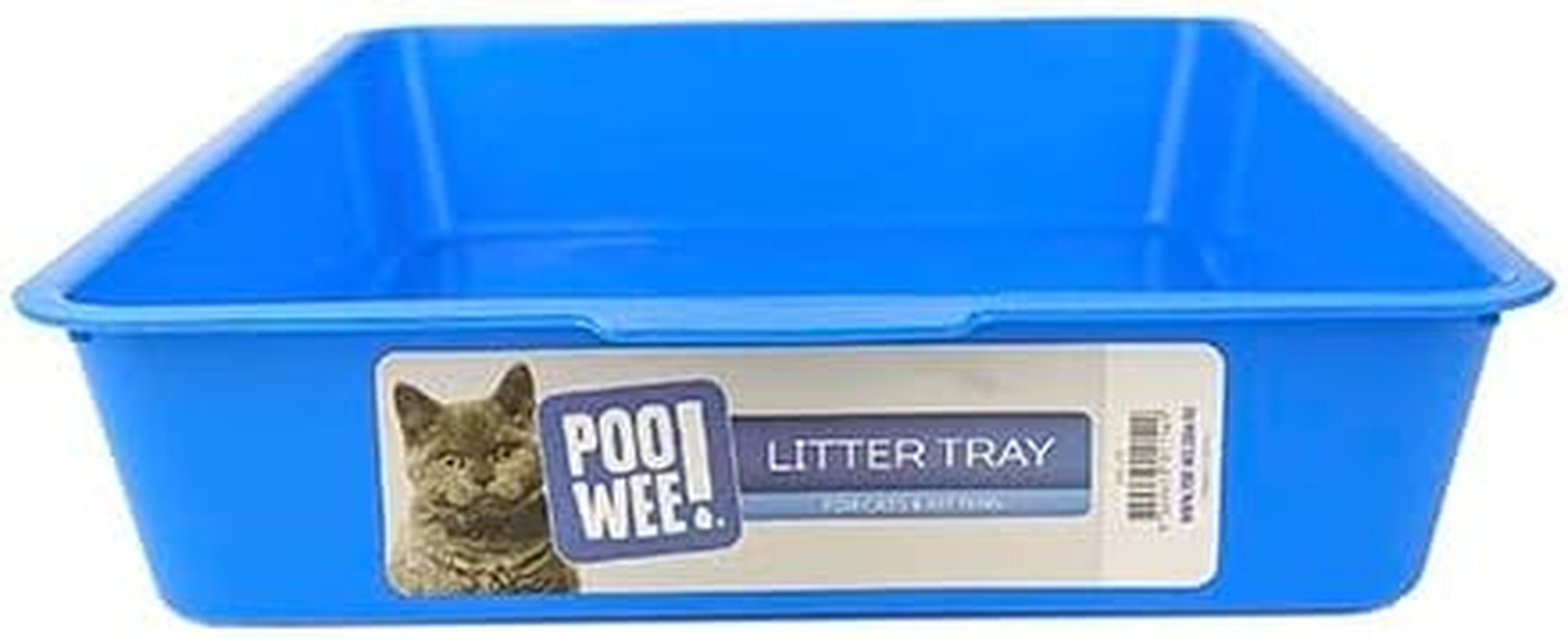 POOWEE! Plain Cat Litter Pan Large, 42X31X8Cm, Random Colour &ndash; Low-Sided Open Tray for Easy Access, Ideal for Kittens & Cats, Easy-Clean Plastic, Aussie Owned, Single Tray Included image number 4