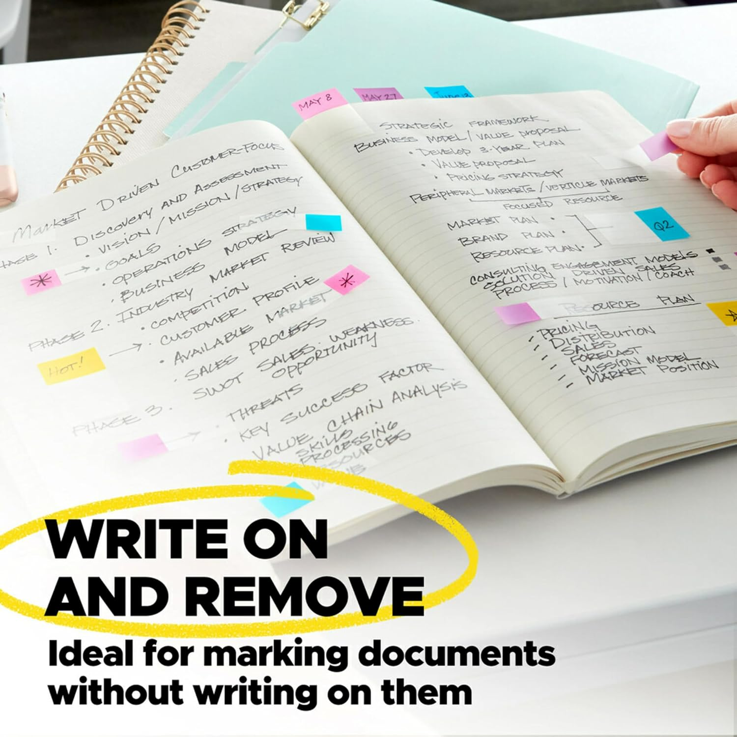 Post-It Flags Purple Blue Green 24.0Mm X 43.2Mm 680-PBG (Pack of 2) image number 5