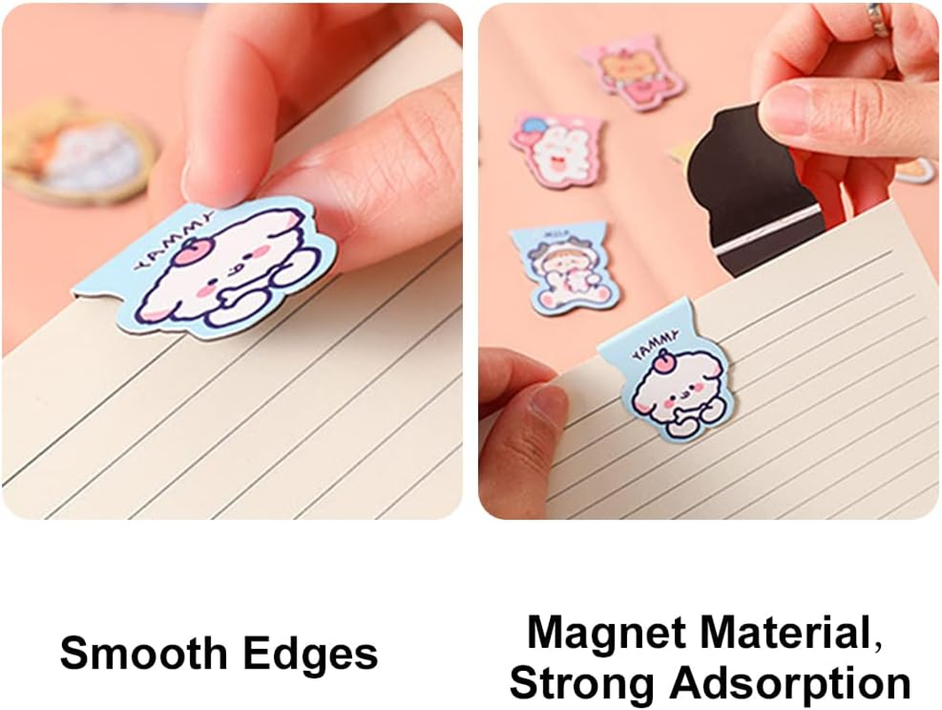 24PCS Magnetic Bookmarks for Kids, Cute Magnet Book Markers, Animals Book Mark, Bookmarks for Women, Page Clips Bookmark for Students Girls School Home Office Supplies image number 4
