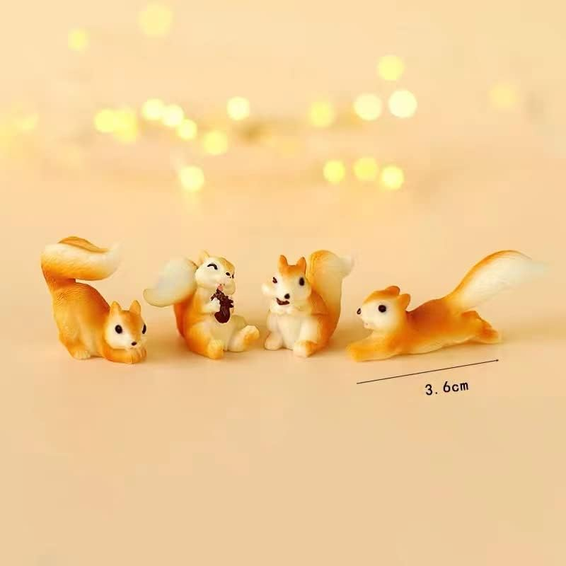 15 PCS Woodland Animal Cake Decoration Squirrel Cake Topper Woodland Animal Party Supplies image number 1