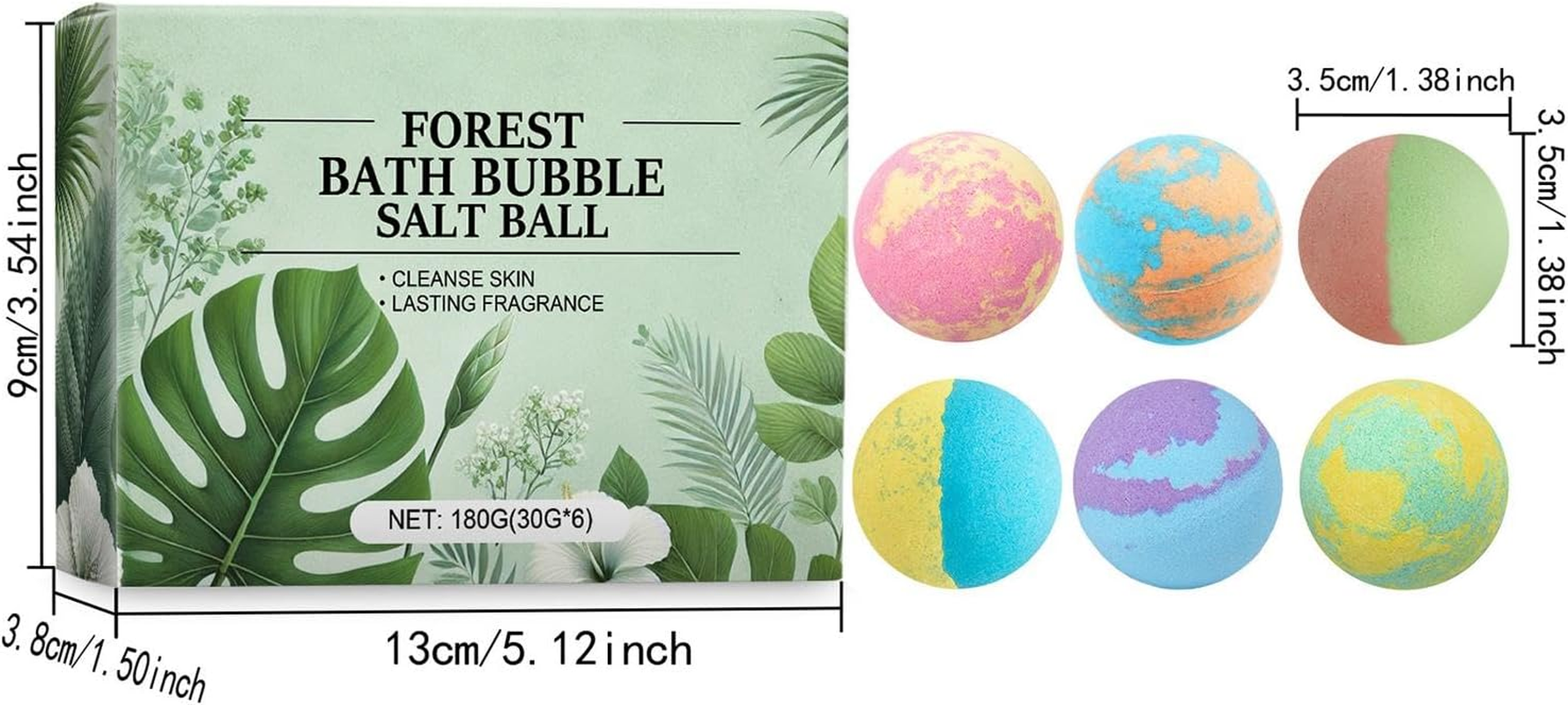 Shower Bombs - Natural Shower Ball,Natural Bath Balls for Relaxation and Stress Relief, Long-Lasting Fragrance Bath Balls image number 6