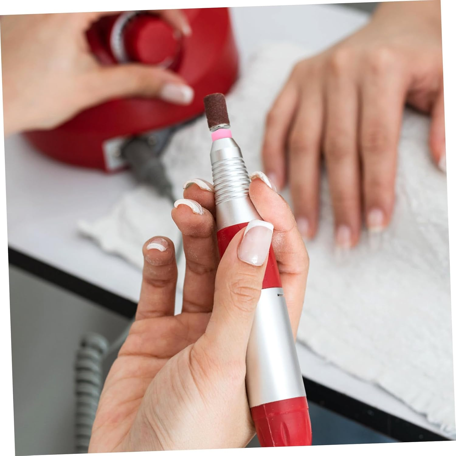 10Pcs Nail Drill Bit Dust Covers for Manicure Machines Reusable Protective Caps Secure Fit for Nail Art Tools Files Buffers and Cuticle Pushers Easy to Clean image number 5