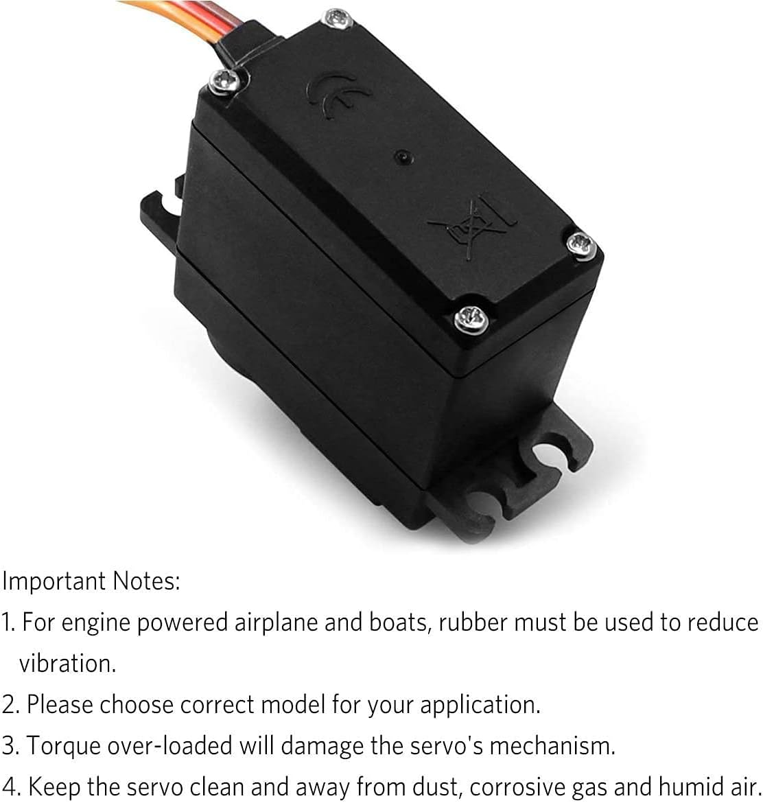 RC Servo MG996R Servo 2Pcs Metal Gear High Speed Torque Digital Servo Motor for RC Helicopter Airplane Car Boat Mechanical Arm Biped Robot Waterproof image number 4