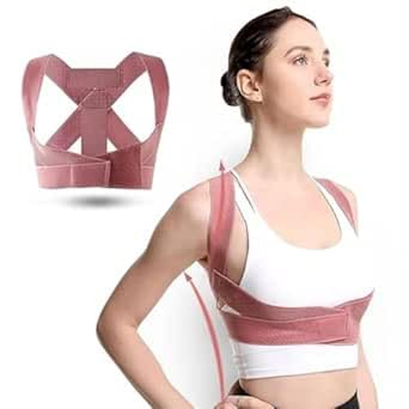 Posture Corrector, Back Brace Posture Corrector, Posture for Women, Adjustable Back Straightener, Breathable, Improve and Neck, Back, Shoulder Pain Relieve, M image number 4