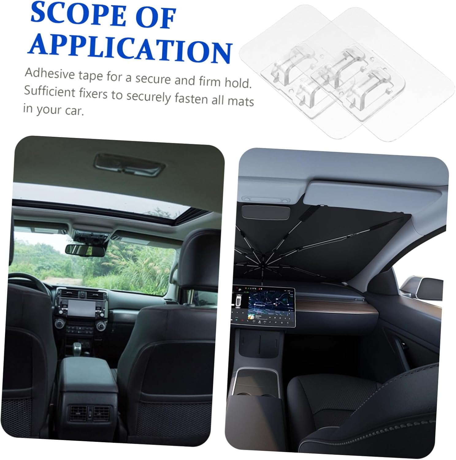 Gatuida 40Pcs Carpet Anti-Skid Mat Retainer Clips for Automotive Floor Mats Strong Adhesive Fasteners for Secure Grip Reusable and Easy to Install for Car Interior Protection image number 4